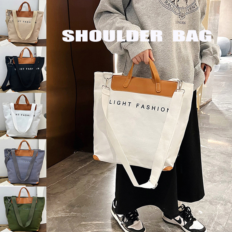 帆布大容量キャンバストート ショルダー兼用バッグ