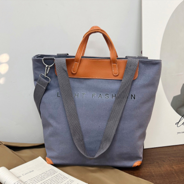 帆布大容量キャンバストート ショルダー兼用バッグ