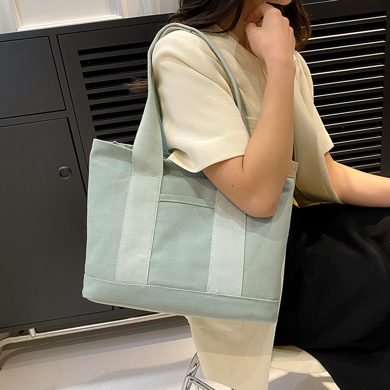 キャンバストート レディース帆布ショルダートートバッグ