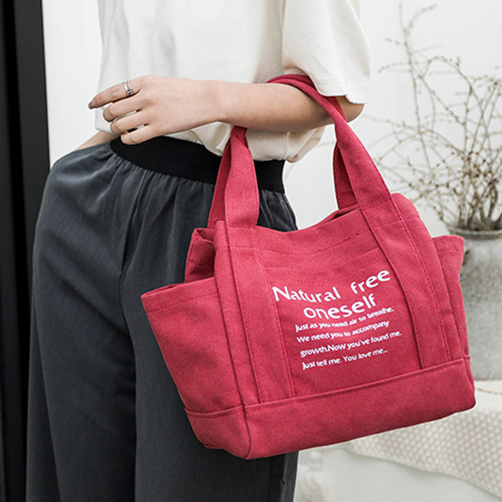 キャンバストート 帆布トートバッグ レディース 4色展開 韓国風