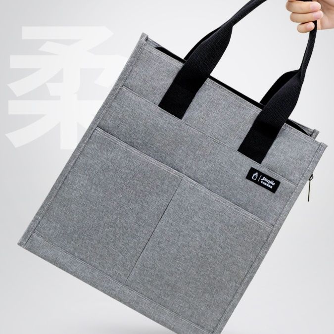 トートバックメンズ 機能的ポケット付きミニトート
