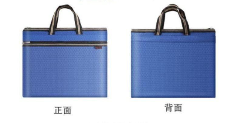 トートバックメンズ 六角形エンボス手提げビジネスバッグ二層式