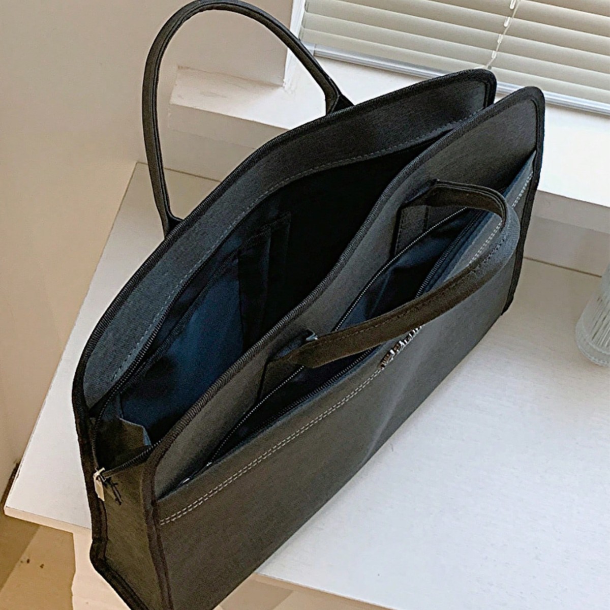 トートバックメンズ シンプル機能性トートバッグ