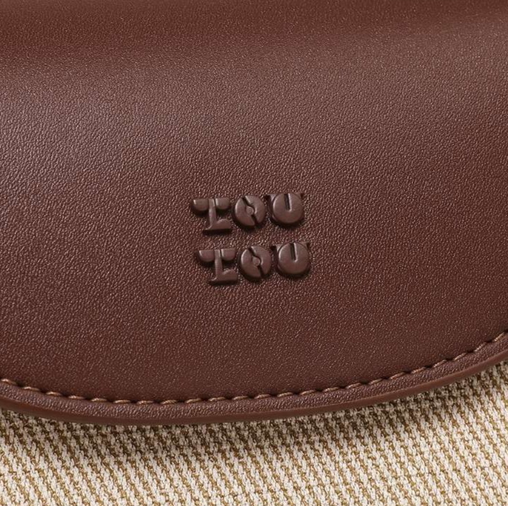 トートバックレディース ふわもこチャーム付き帆布トート