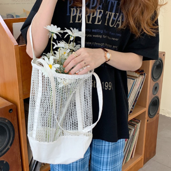 サウナグッズ サウナバッグ 女性用サウナバッグ 網目肩掛け大容量軽量鞄