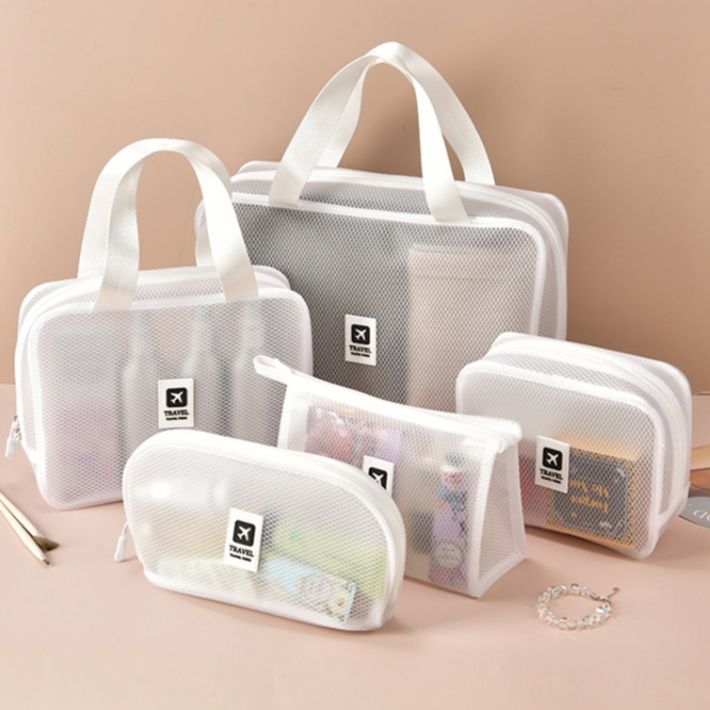 サウナグッズ 透明メッシュ サウナ整理袋