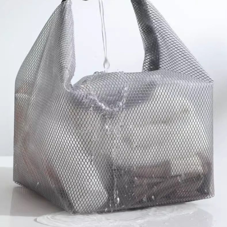 サウナグッズ 半透明メッシュ防水サウナバッグ