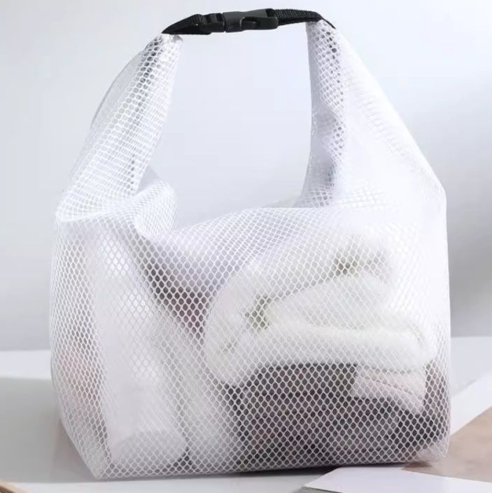 サウナグッズ 半透明メッシュ防水サウナバッグ