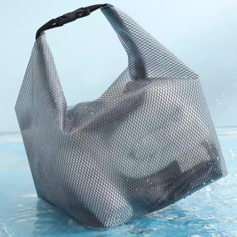 サウナグッズ 半透明メッシュ防水サウナバッグ