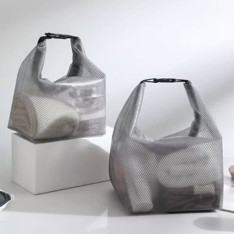 サウナグッズ 半透明メッシュ防水サウナバッグ