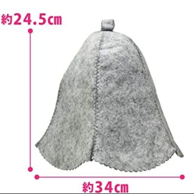 サウナウェア/サウナハット　サウナグッズ 高品質ウール製サウナハット のぼせ防止 男女兼用