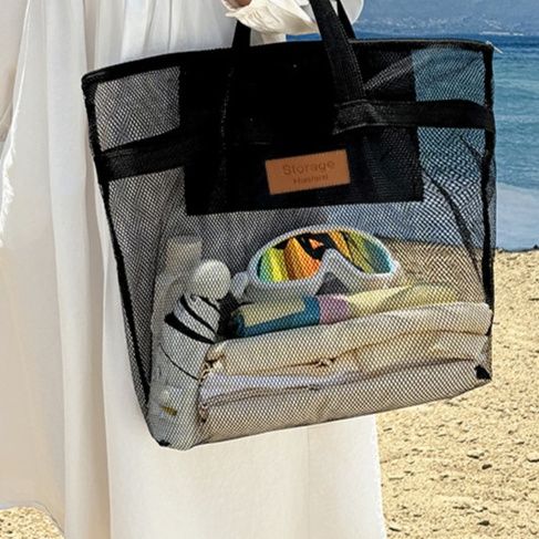 サウナウェア/サウナハット　サウナグッズ 透明メッシュサウナトートバッグ