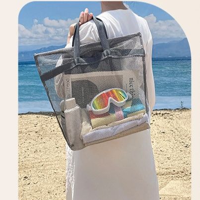 サウナウェア/サウナハット　サウナグッズ 透明メッシュサウナトートバッグ