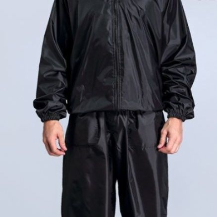 サウナグッズ 発汗促進塩化ビニル加工上下セットサウナウェア