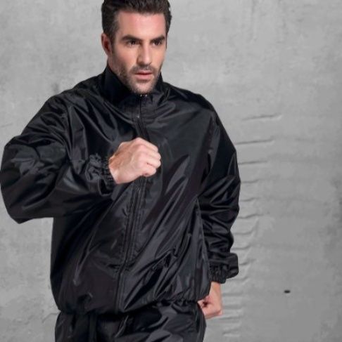 サウナグッズ 発汗促進塩化ビニル加工上下セットサウナウェア