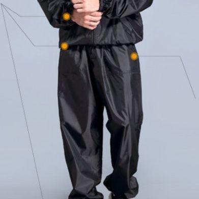 サウナグッズ 発汗促進塩化ビニル加工上下セットサウナウェア