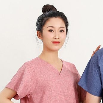 サウナグッズ 背面開閉式さらり麻混半袖サウナウェア