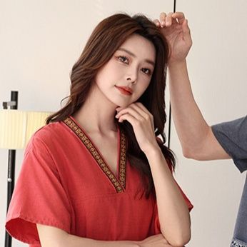 サウナグッズ 天然綿麻混紡半袖上下セットサウナウェア