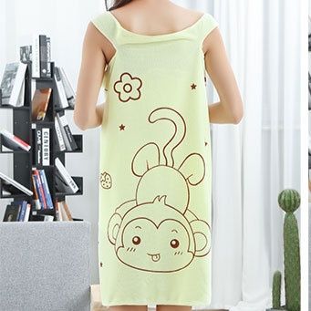 サウナグッズ 可愛らしいリボンと蝶柄のサウナ用巻きタオル