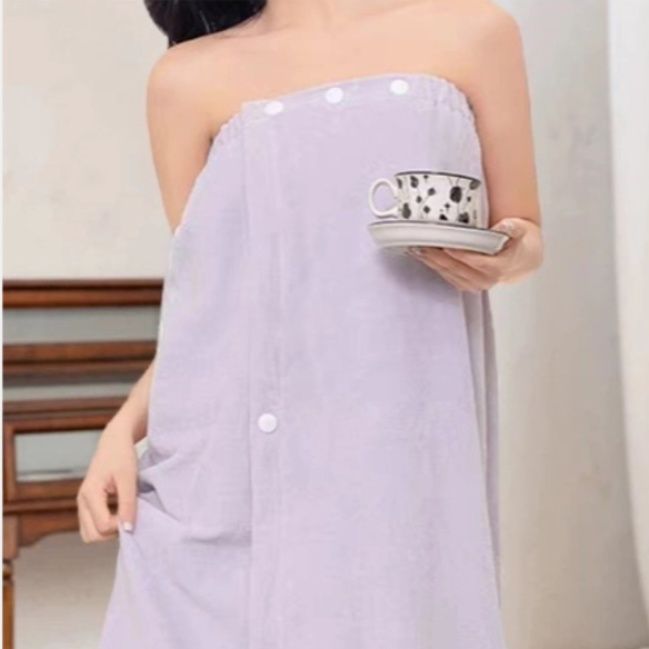 サウナグッズ スナップボタン式巻きタオル型サウナタオル