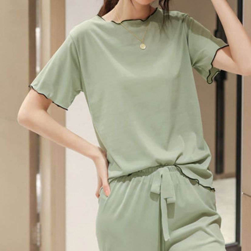 サウナグッズ サウナウェア レディース夏用ルームウェア上下セット