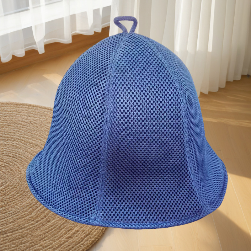 サウナグッズ 通気性抜群折りたたみ式メッシュサウナハット