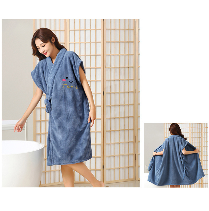 サウナグッズ 着るバスタオル ヘアキャップ付き サウナタオル 大判吸水