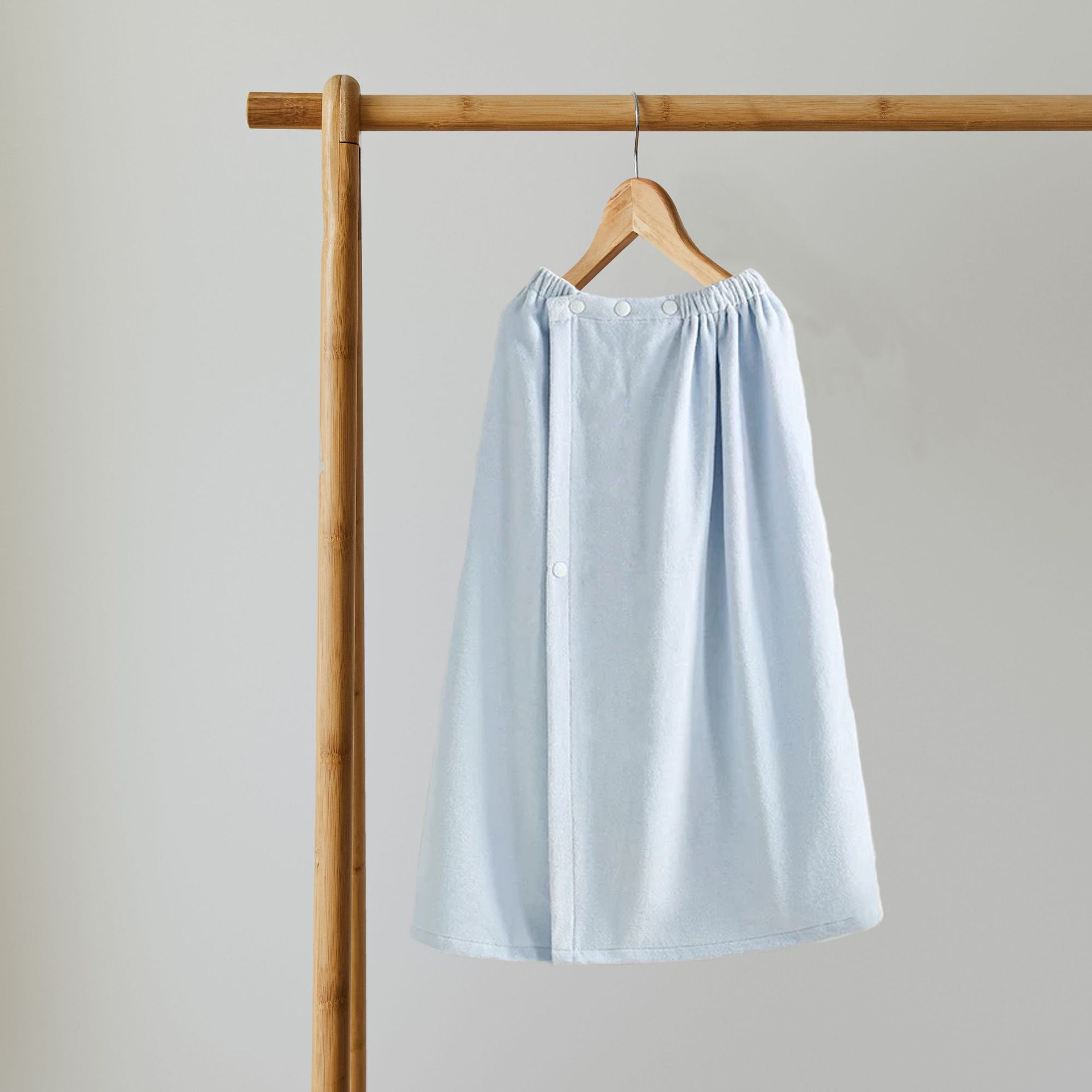 サウナグッズ スナップボタン式巻きタオル型サウナタオル