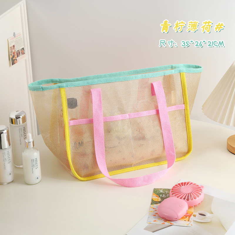 サウナグッズ 透明メッシュ サウナトートバッグ
