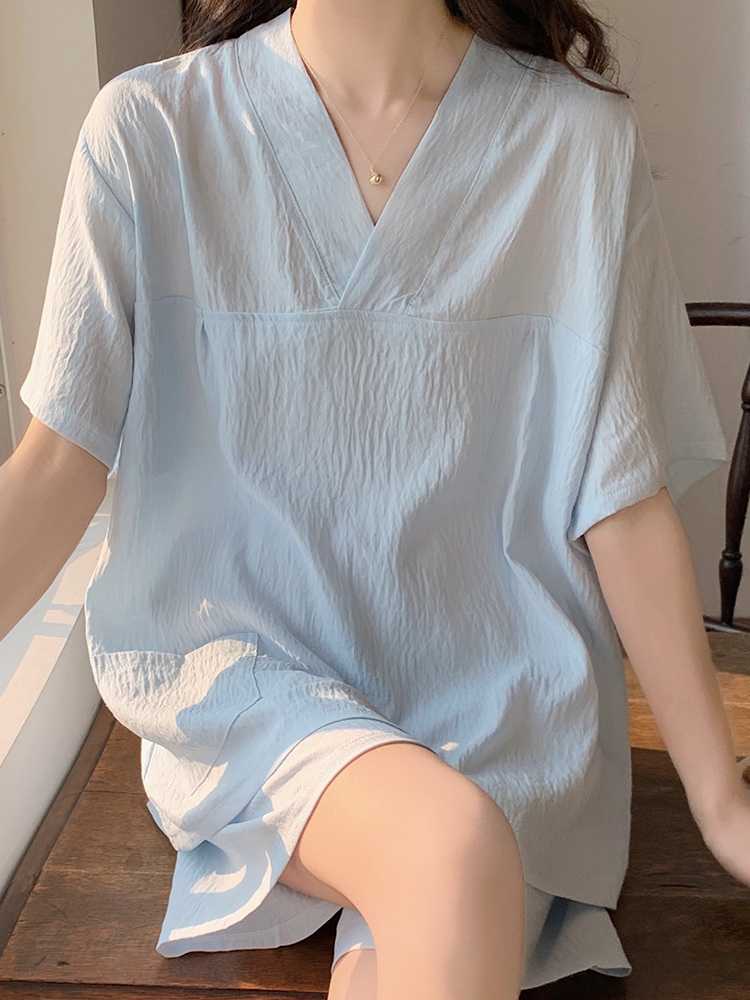 サウナウェア 優美なくつろぎ涼感上下セット