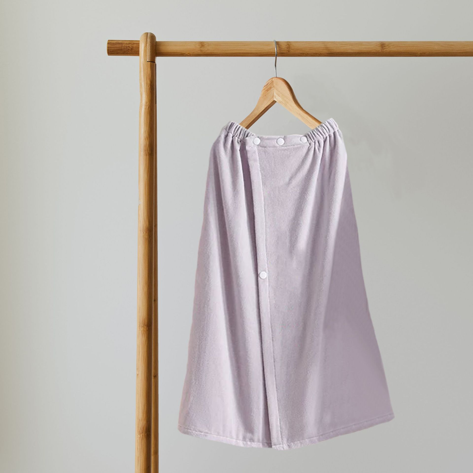 サウナグッズ スナップボタン式巻きタオル型サウナタオル