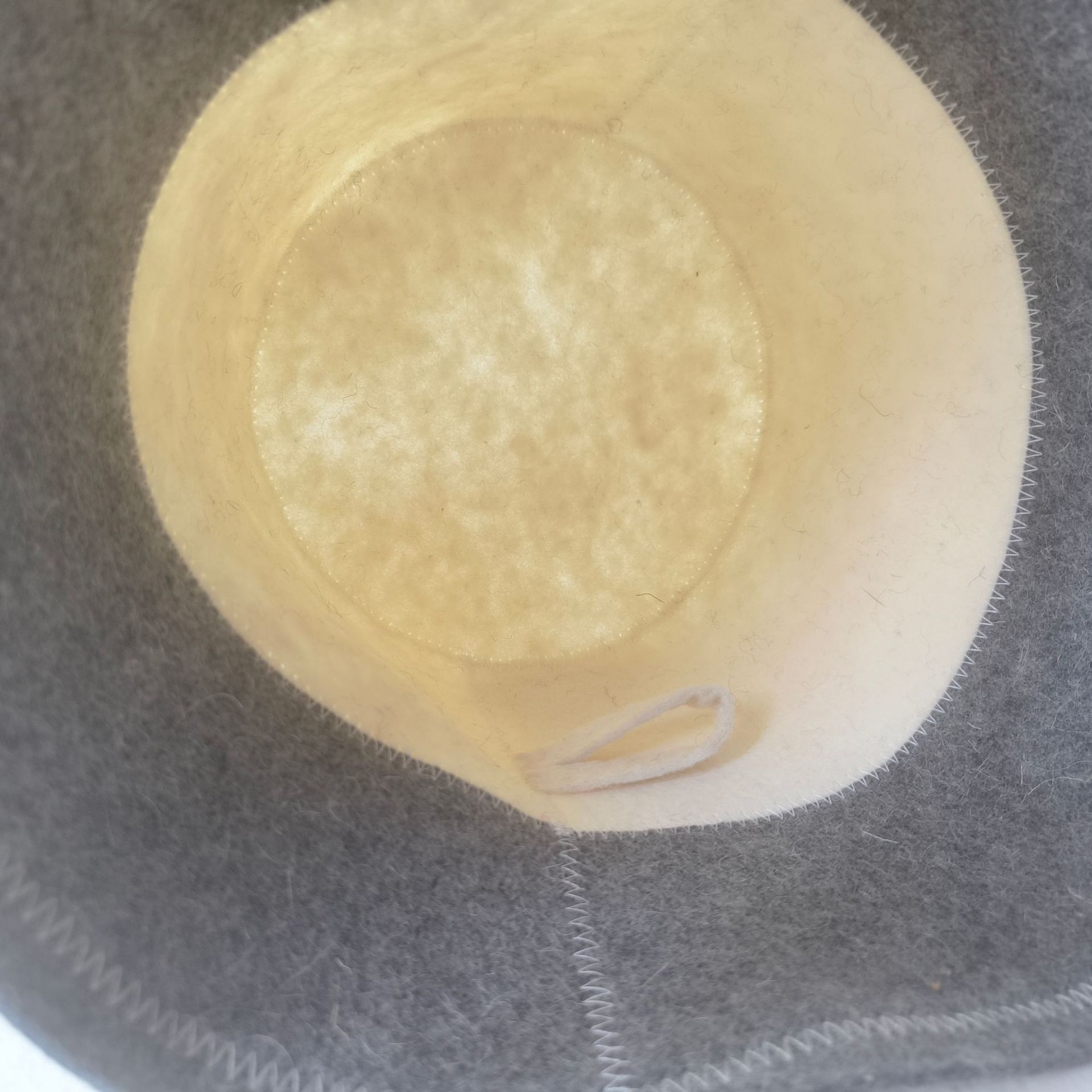 サウナグッズ 二層切替フェルト素材バケット型サウナハット