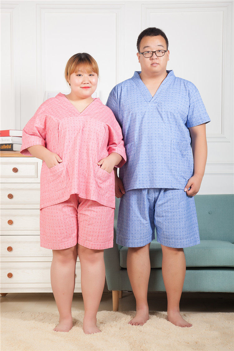 サウナグッズ 大きいサイズ対応甚平風上下セット