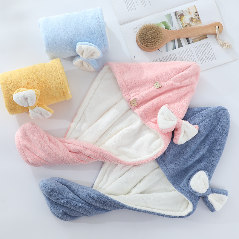 サウナグッズ ふわもこリボンサウナハット