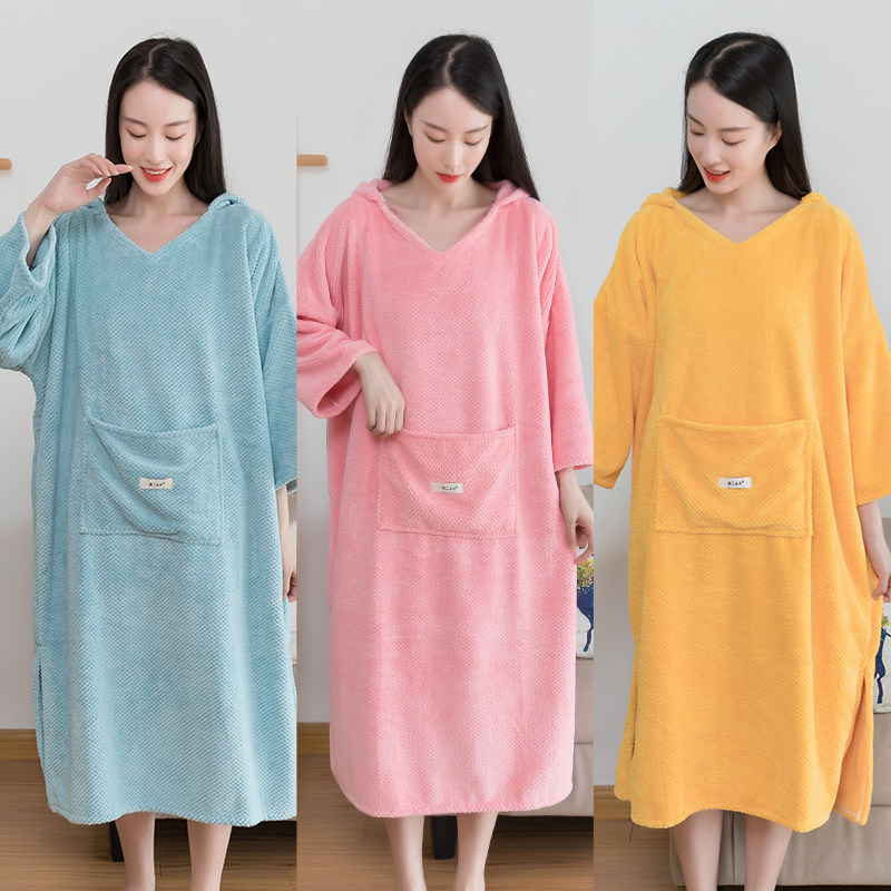 サウナグッズ 着るサウナタオル ポケット付きゆったりローブ型