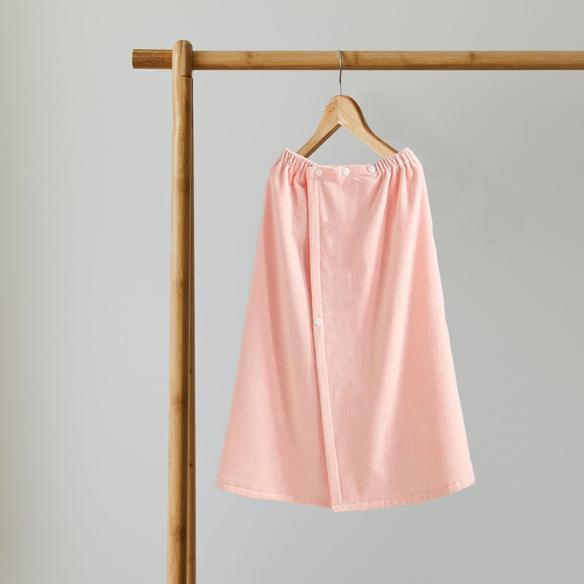 サウナグッズ スナップボタン式巻きタオル型サウナタオル