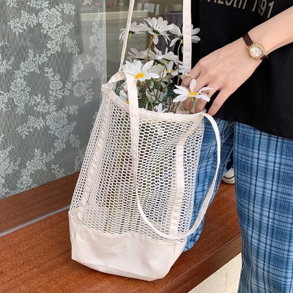 サウナグッズ サウナバッグ 女性用サウナバッグ 網目肩掛け大容量軽量鞄