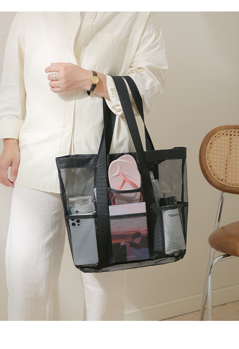 サウナウェア/サウナハット　サウナグッズ 透明収納メッシュバッグ
