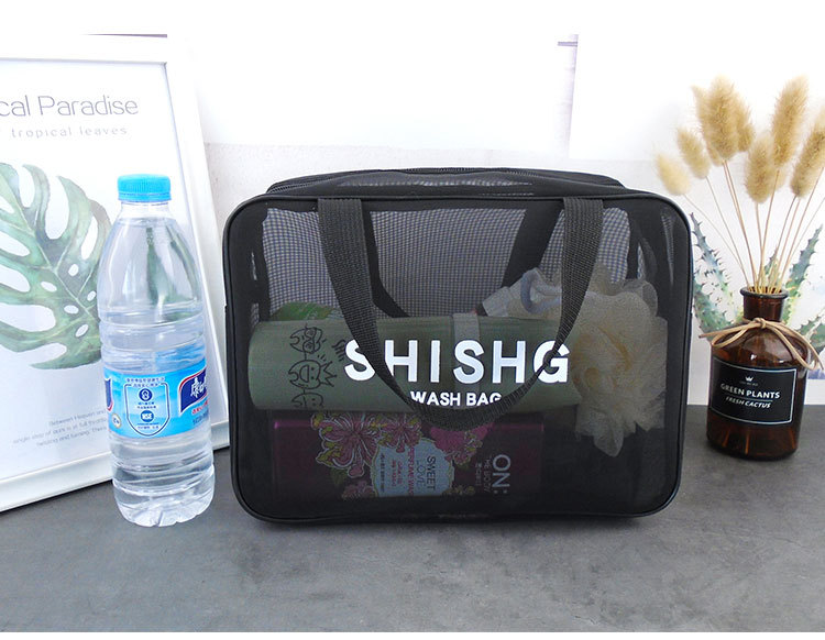 サウナグッズ メッシュ透明サウナ収納バッグ