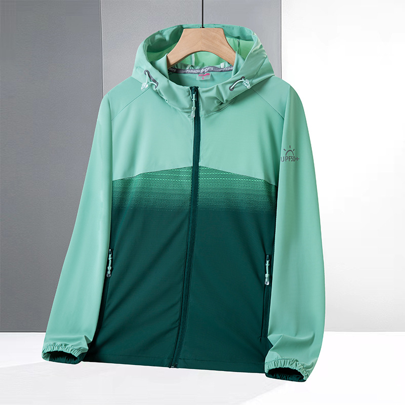 トラックジャケット フード付き切り替えデザインジャージトラックジャケット