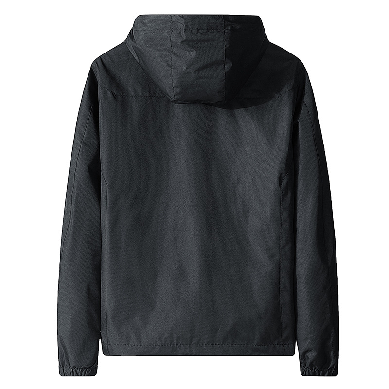 トラックジャケット ナイロン 軽量撥水加工フード付きトラックジャケット