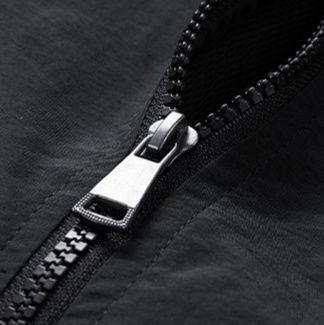 トラックジャケット ナイロン 幾何学模様ライン入りトラックジャケット