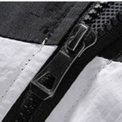 トラックジャケット ナイロン 大胆切り替えデザイン軽量トラックジャケット