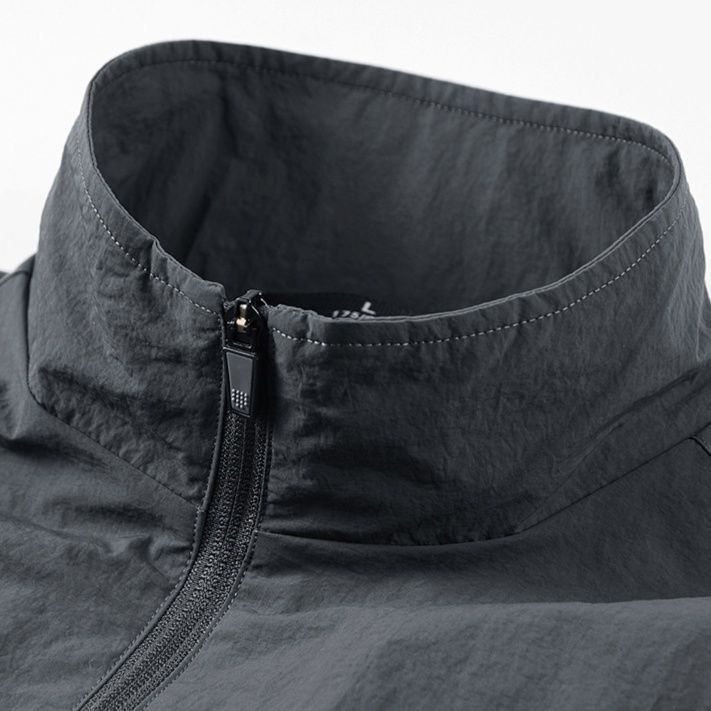 トラックジャケット ナイロン 軽量ナイロン立ち襟トラックジャケット