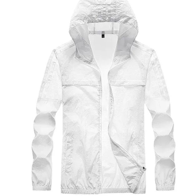 トラックジャケット ナイロン 三本線フード付きナイロンウインドブレーカー