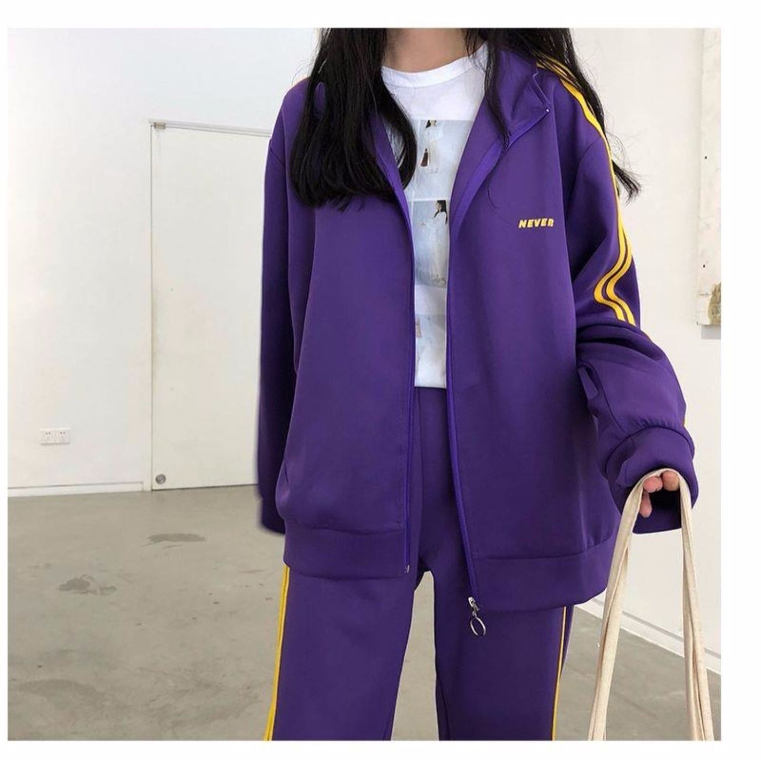 サイドライン入りトラックジャケット上下セット