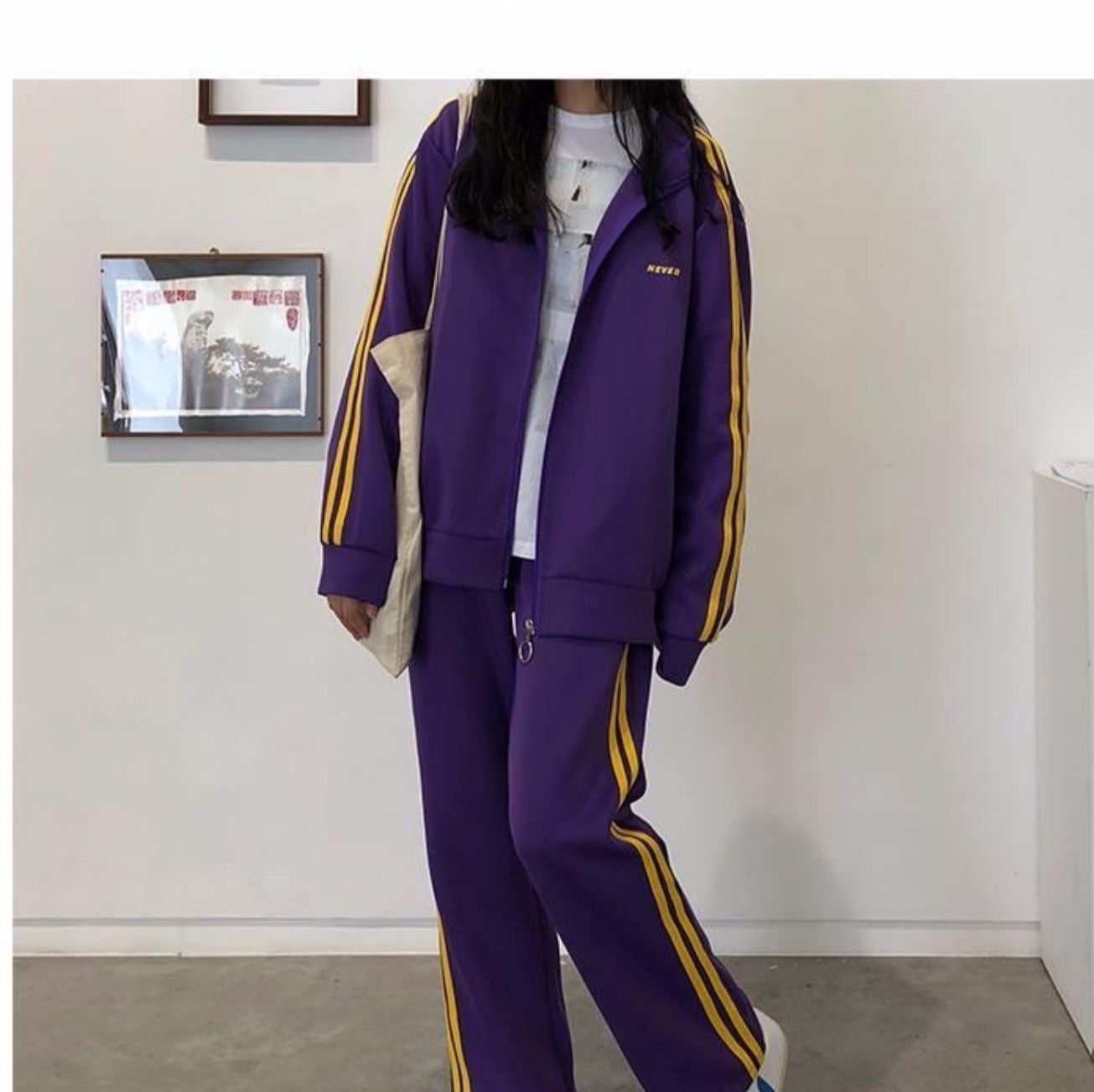 サイドライン入りトラックジャケット上下セット