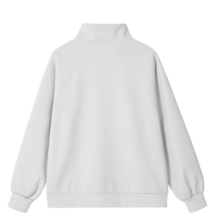 トラックジャケット スポーツライン入りスタンドカラージップアップジャージ