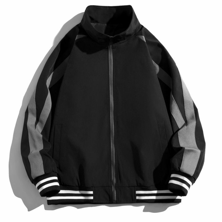 トラックジャケット 立襟デザイン配色切替トラックジャケット