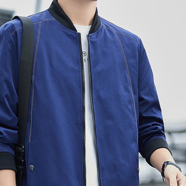 トラックジャケット スタンドカラー薄手ボンバージャケット